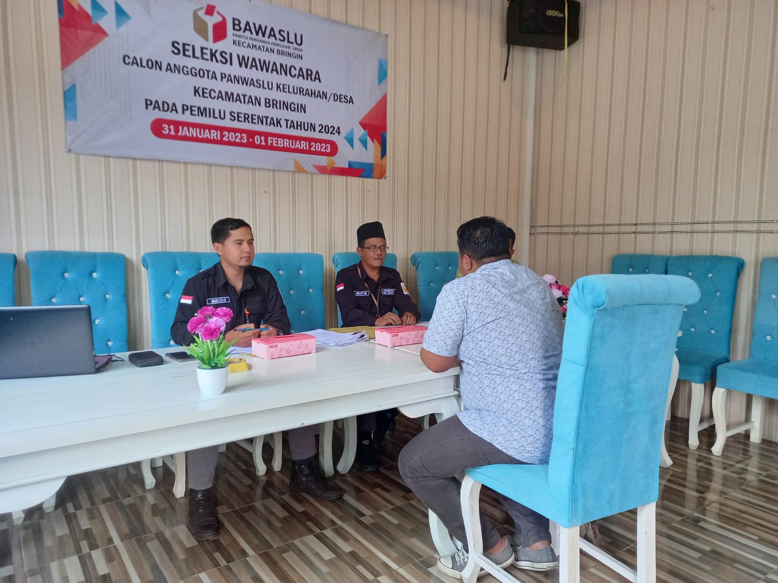 47 Peserta Ikuti Tes Wawancara yang Dilaksanakan Panwaslu Kecamatan Bringin