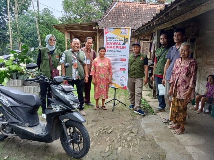 Patroli Pengawasan, Panwascam Bancak Meluncur ke Wilayah Perbatasan