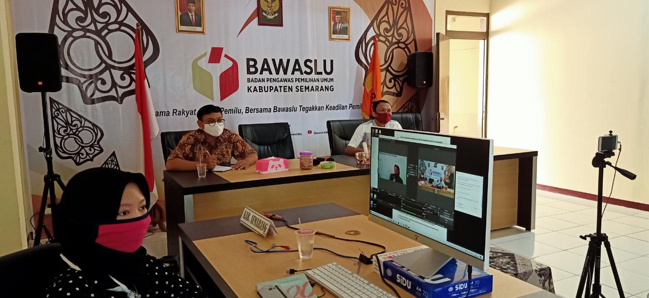 Ikuti Rakor Daring Penyusunan Form-A Pengawasan oleh Bawaslu Jateng