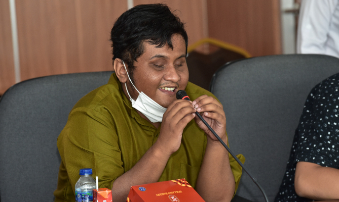 Sambangi Bawaslu, Perwakilan PPDI Sebut Akses Website Bawaslu Sudah Ramah Disabilitas