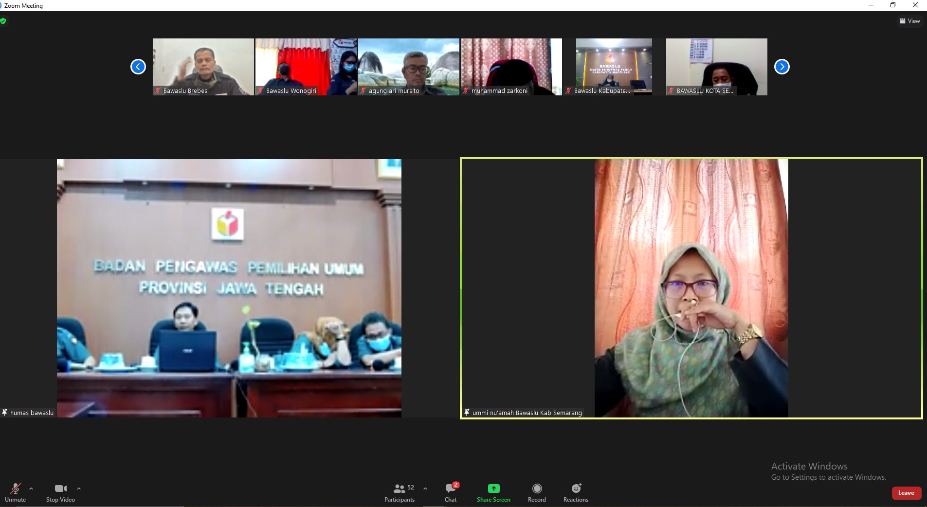 Rakor Daring Pembahasan Program Kerja Divisi Penyelesaian Sengketa