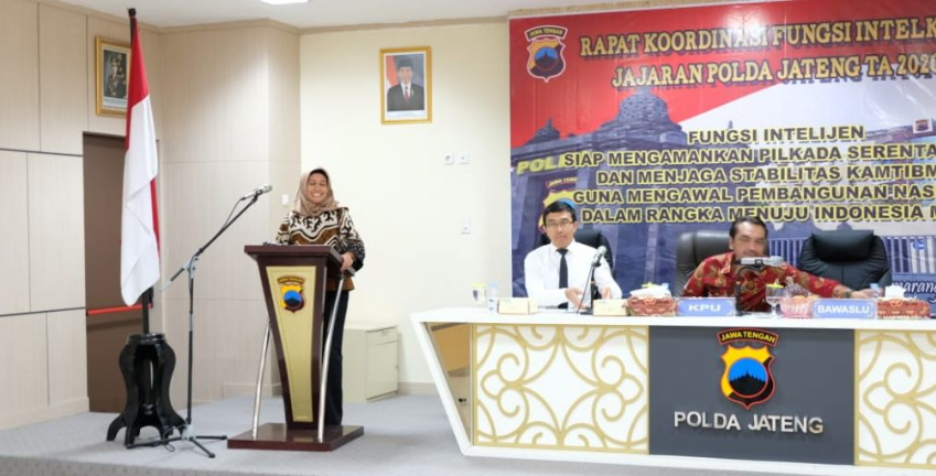 Bawaslu Jateng Sampaikan Potensi Kerawanan Pilkada 2020 di hadapan Kasat Intel Polda Se-Jateng