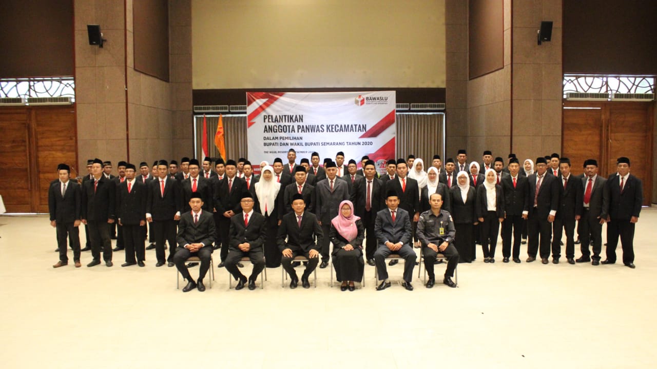 Seusai Pelantikan, Panwascam di Kabupaten Semarang Diminta Langsung Sosialisasikan Pilkada 2020