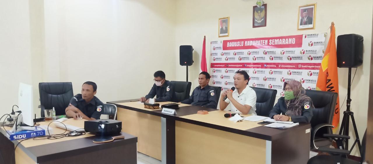Bawaslu Gelar Rakor Penundaan Tahapan Pilkada via video conference