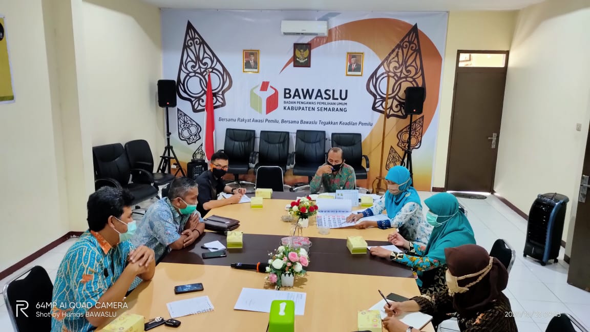 Persiapkan Pelaksanaan Rapid Test Tahap II Bawaslu Gelar Rapat Koordinasi dengan Dinas Kesehatan