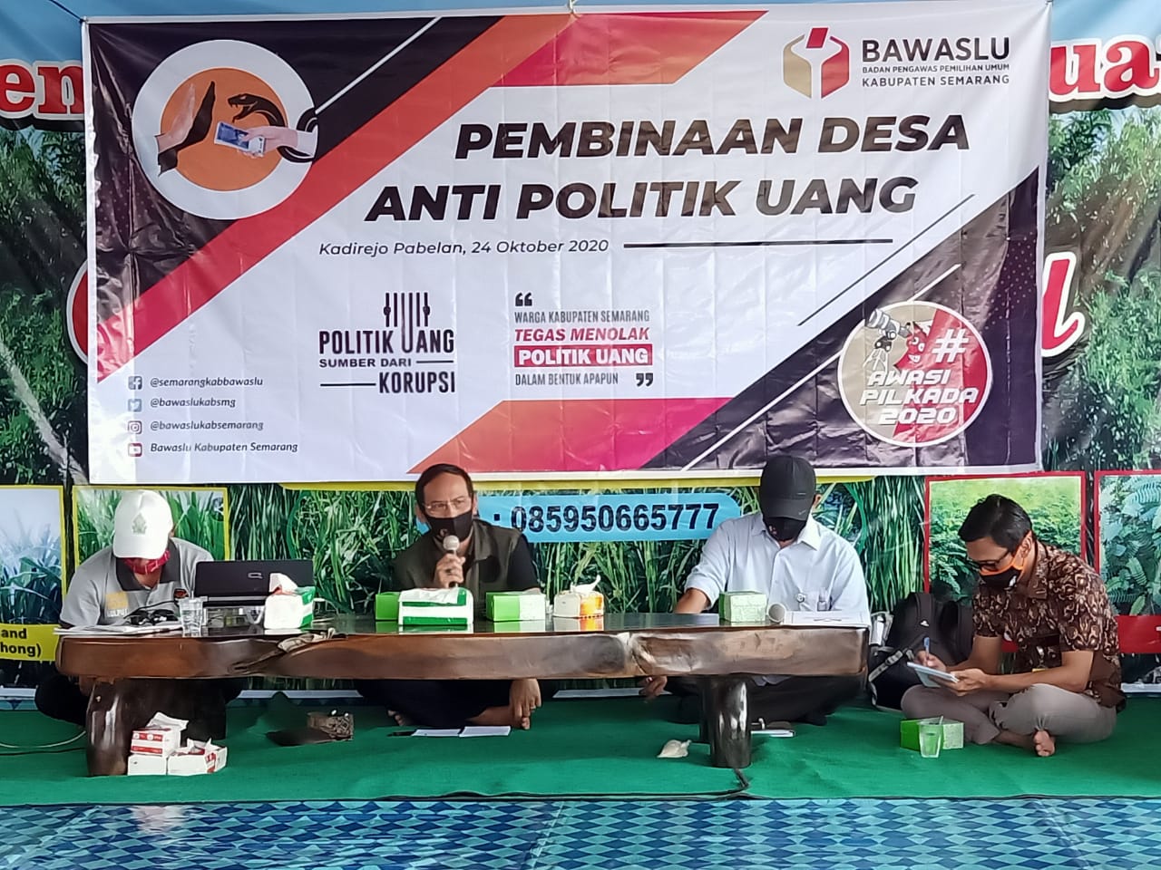 “Warga Kadirejo Kecamatan Pebelan Siap Sukseskan Pilkada 2020, Tolak Politik Uang!”