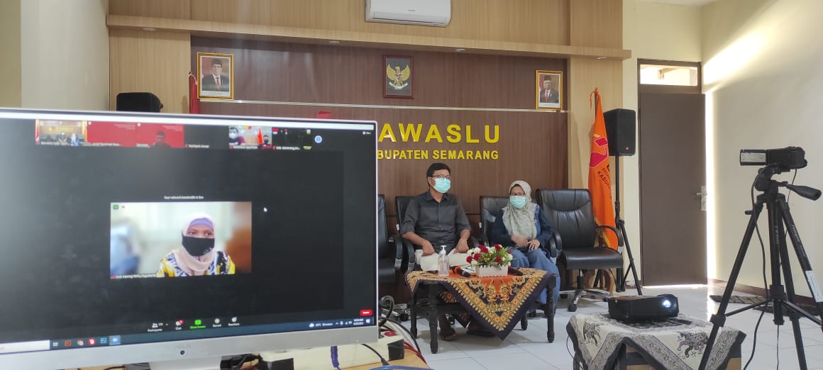 Bawaslu Kab. Semarang ikuti Diskusi Kemenpanrb "Netralitas ASN PILKADA 2020"