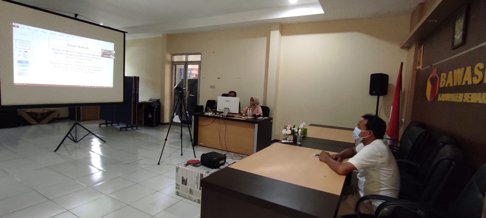 Bawaslu Kab Semarang ikuti Rakor Renstra dan Sosialisasi Zona Intergritas