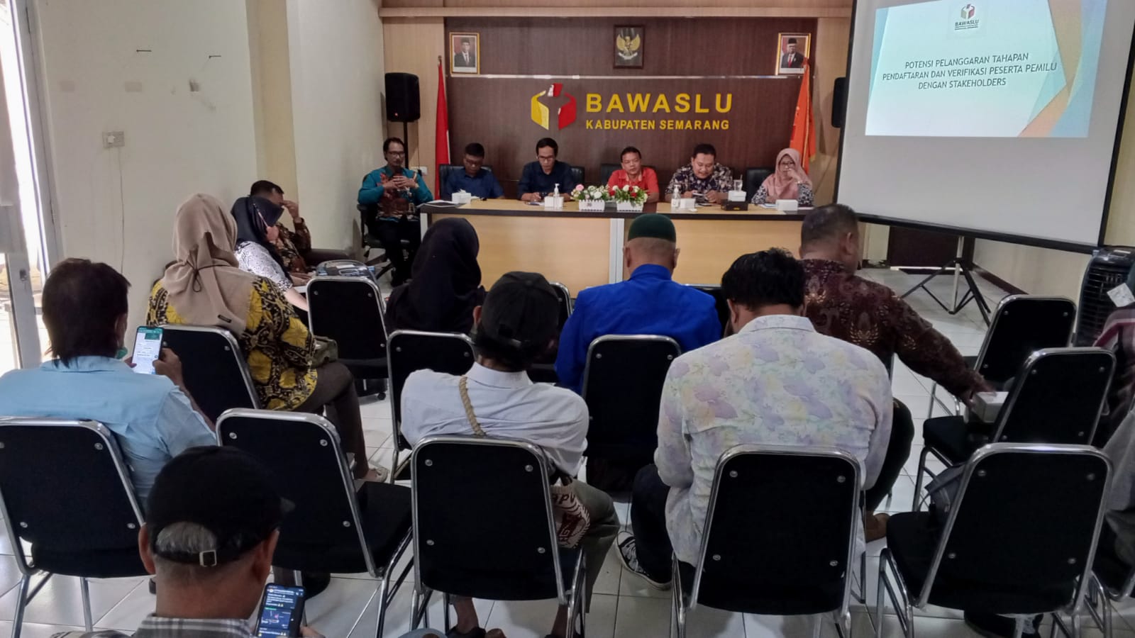 Sosialisaikan Potensi Pelanggaran Tahapan Pendaftaran dan Verifikasi Peserta Pemilu, Bawaslu Gelar Rakor dengan Stakeholder
