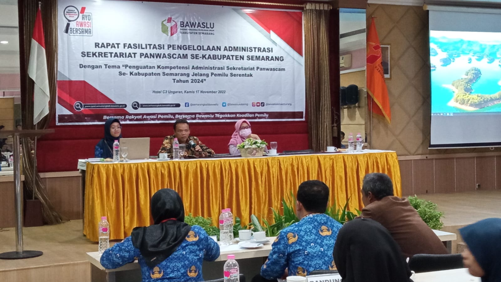 Bawaslu Kabupaten Semarang Perkuat  Kapasitas Pengelolaan Administrasi Sekretariat Panwascam