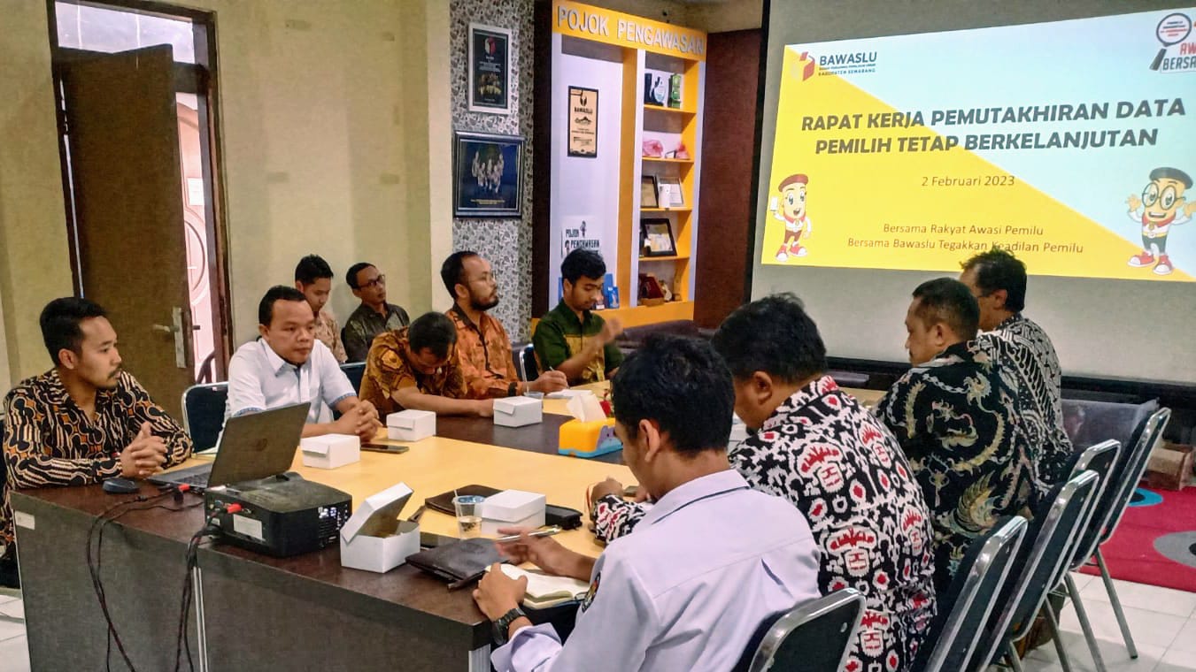 Gelar Rapat Kerja Pemutakhiran Data Pemilih Berkelanjutan, Bawaslu Kabupaten Semarang Undang KPU, Dinsos dan Disdukcapil