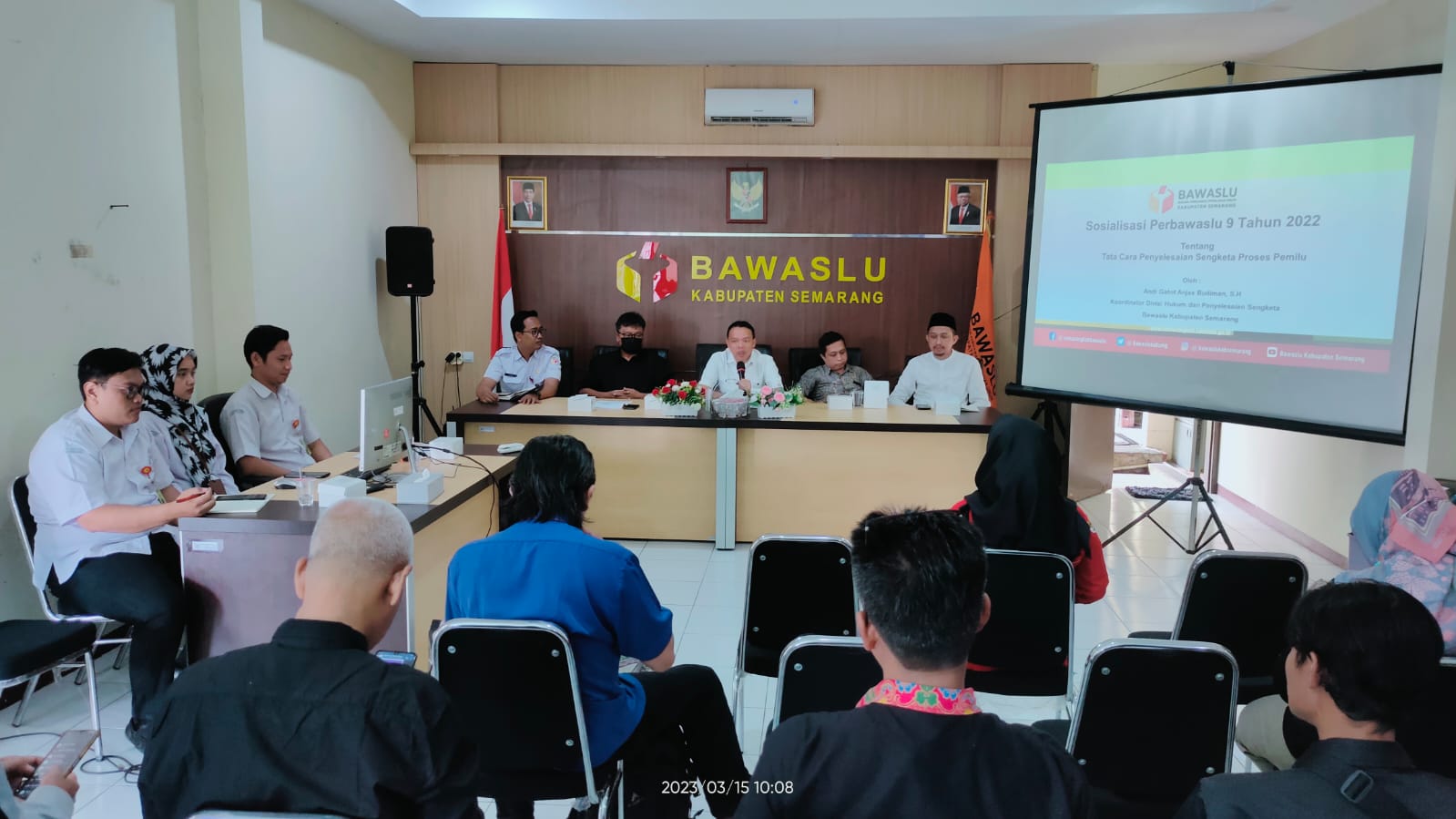 Bawaslu Kabupaten Semarang Sosialisasikan Perbawaslu Tata Cara Penyelesaian Sengketa Proses Pemilu Ke Partai Politik dan KPU