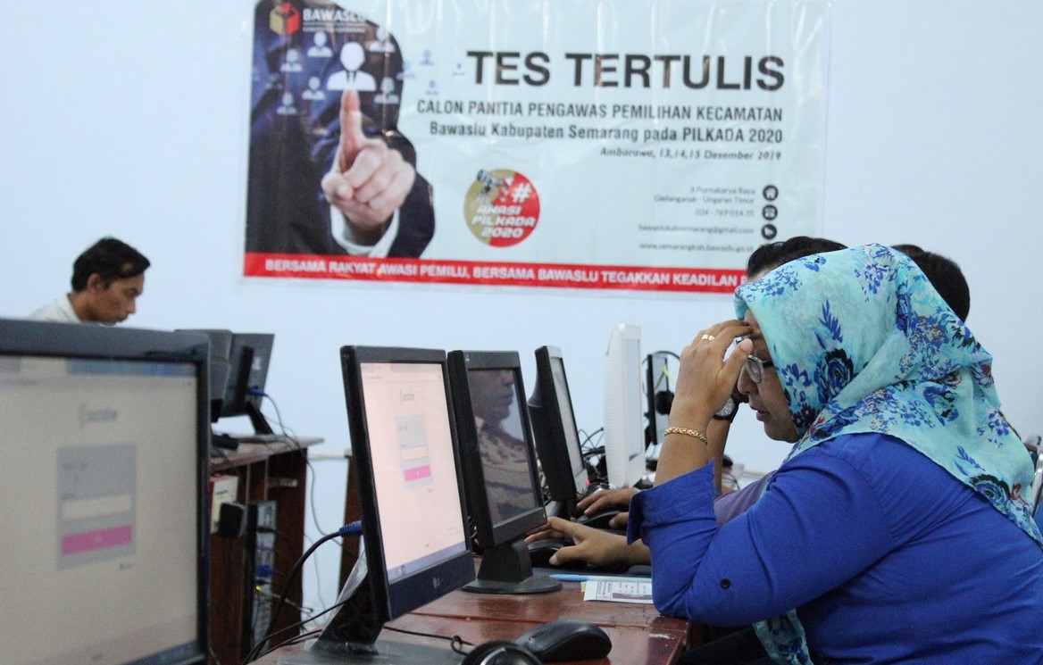 Hujan Lebat Tak Menghalangi Tes Tertulis Dan Tes Wawancara Rekrutmen Panwascam