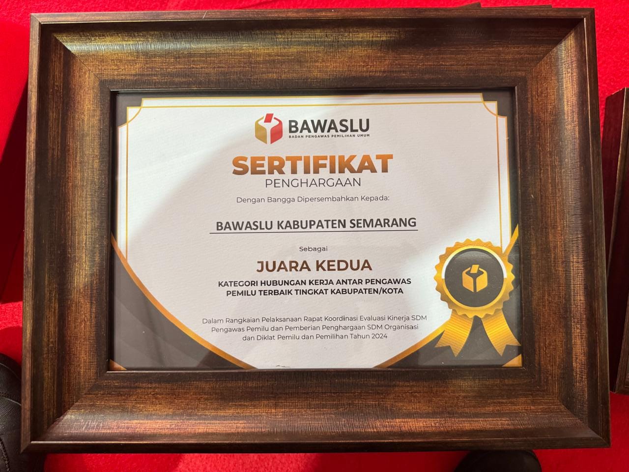 Sertifikat Penghargaan