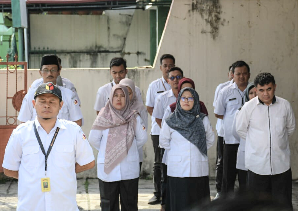 Apel dalam rangka HUT ke-17 Bawaslu Republik Indonesia, Rabu (9/4/2025).