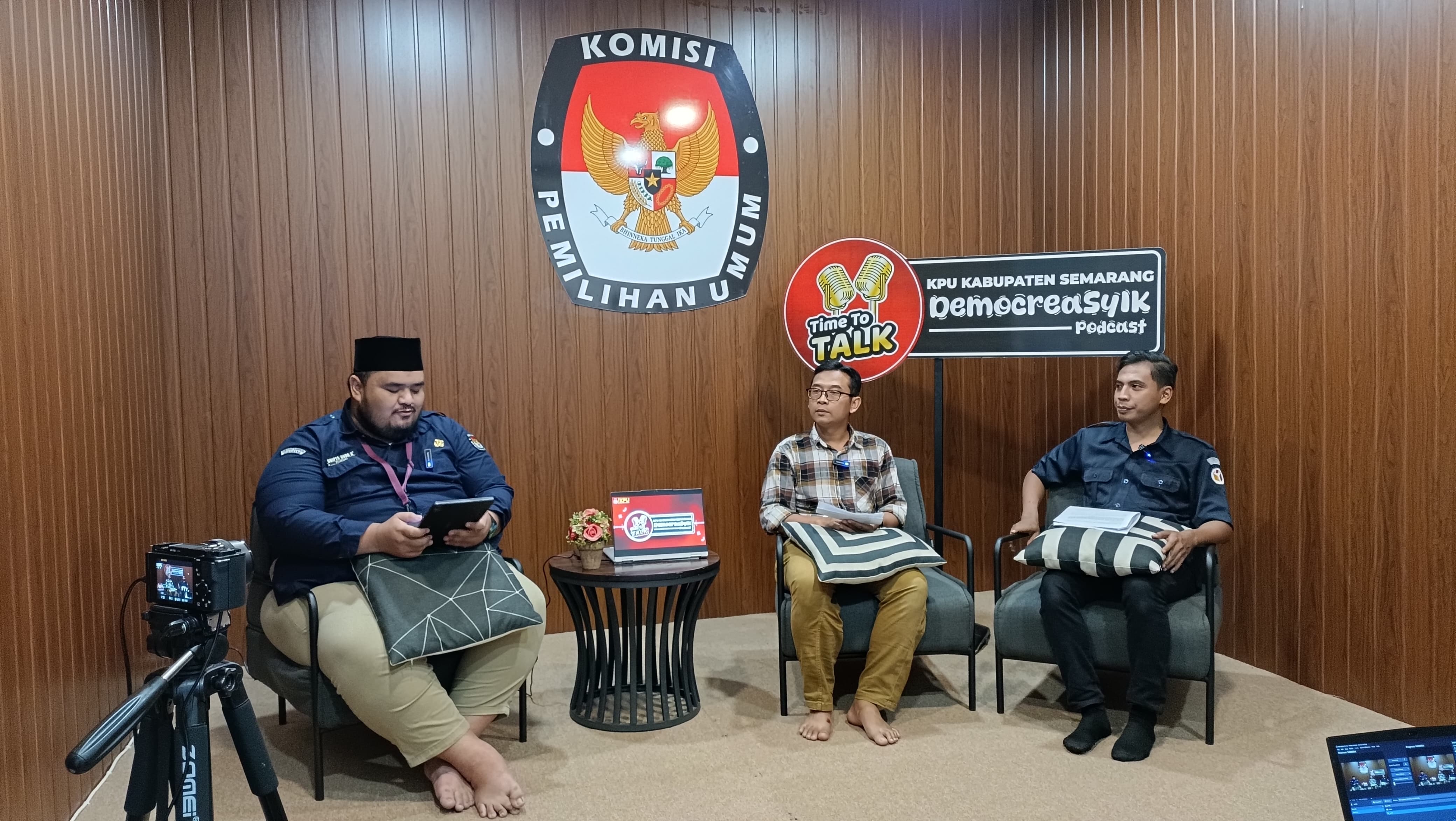 Kegiatan Podcast Democreasyik KPU Kabupaten Semarang, Selasa 5 Agustus 2025