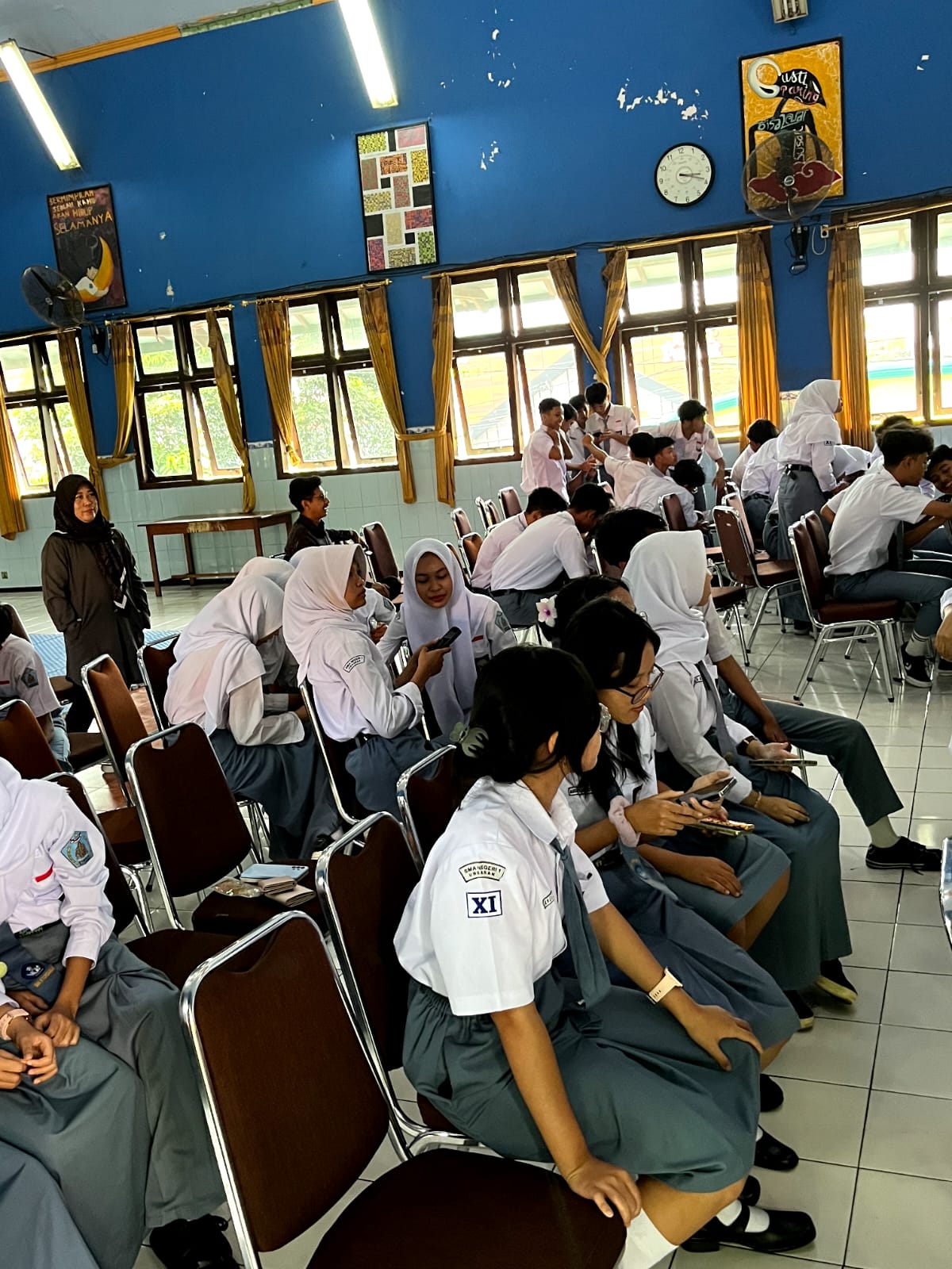 Kegiatan Uji Petik di SMA N 1 Ungaran, Selasa 12 Agustus 2025