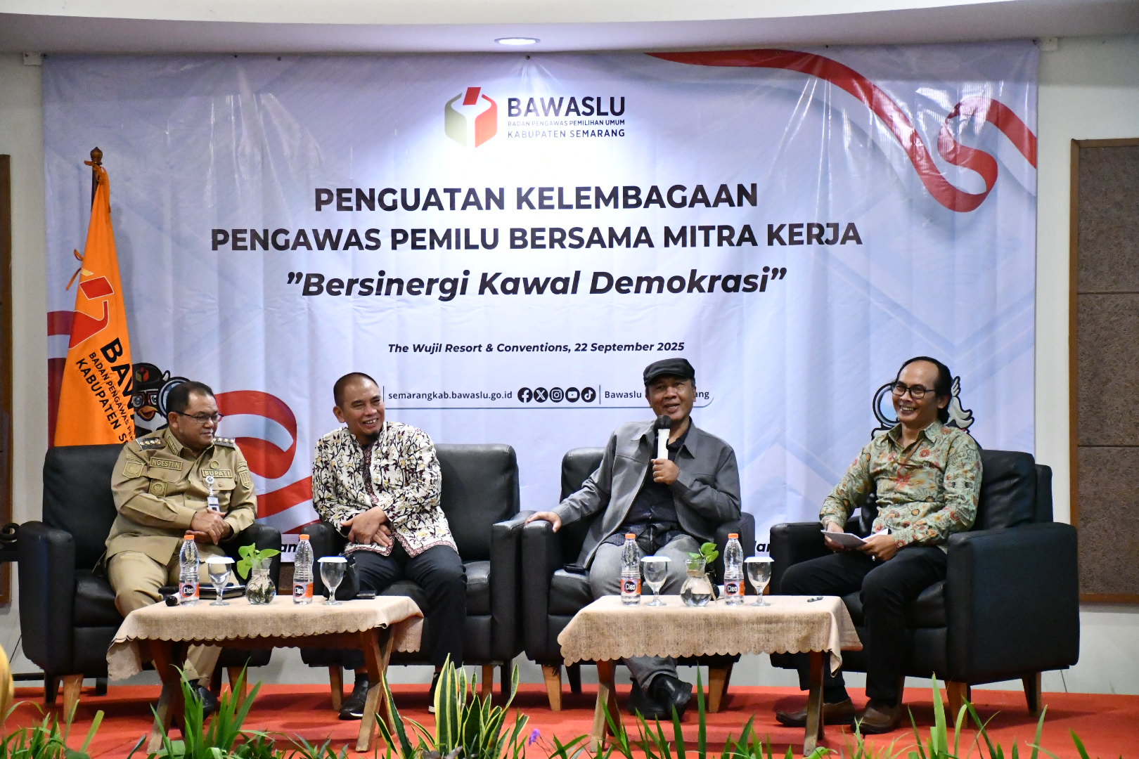 Anggota Komisi II DPR RI, Fauzan Khalid dalam Kegiatan Penguatan Kelembagaan Pengawas Pemilu Bersama Mitra Kerja di The Wujil Resort & Convention, Ungaran, Senin 22 September 2025