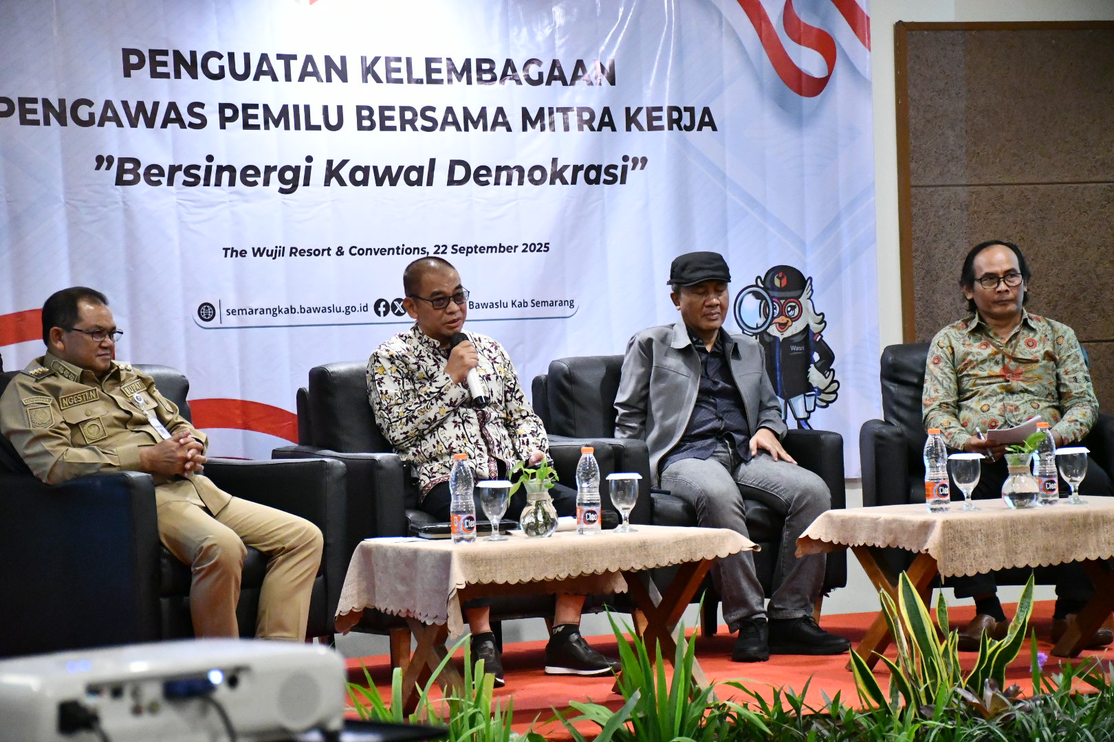 Anggota Komisi II DPR RI, Wahyudin Noor Aly dalam Kegiatan Penguatan Kelembagaan Pengawas Pemilu Bersama Mitra Kerja di The Wujil Resort & Convention, Ungaran, Senin 22 September 2025