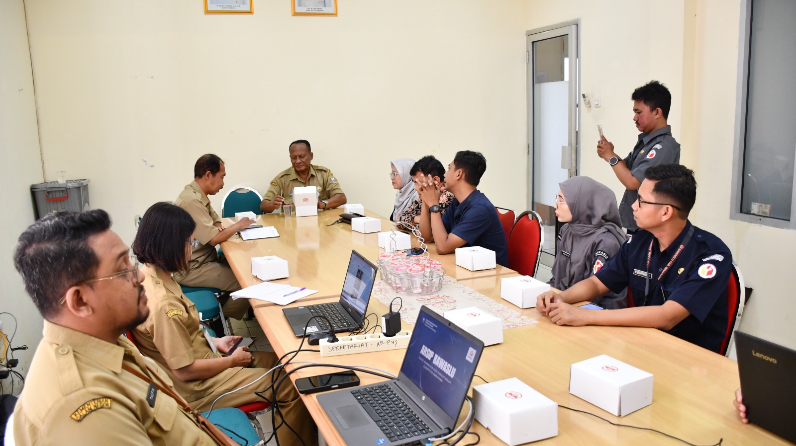 Audiensi Bawaslu Kabupaten Semarang ke Dinas Kearsipan dan Perpustakaan Kabupaten Semarang, Selasa 21 Oktober 2025