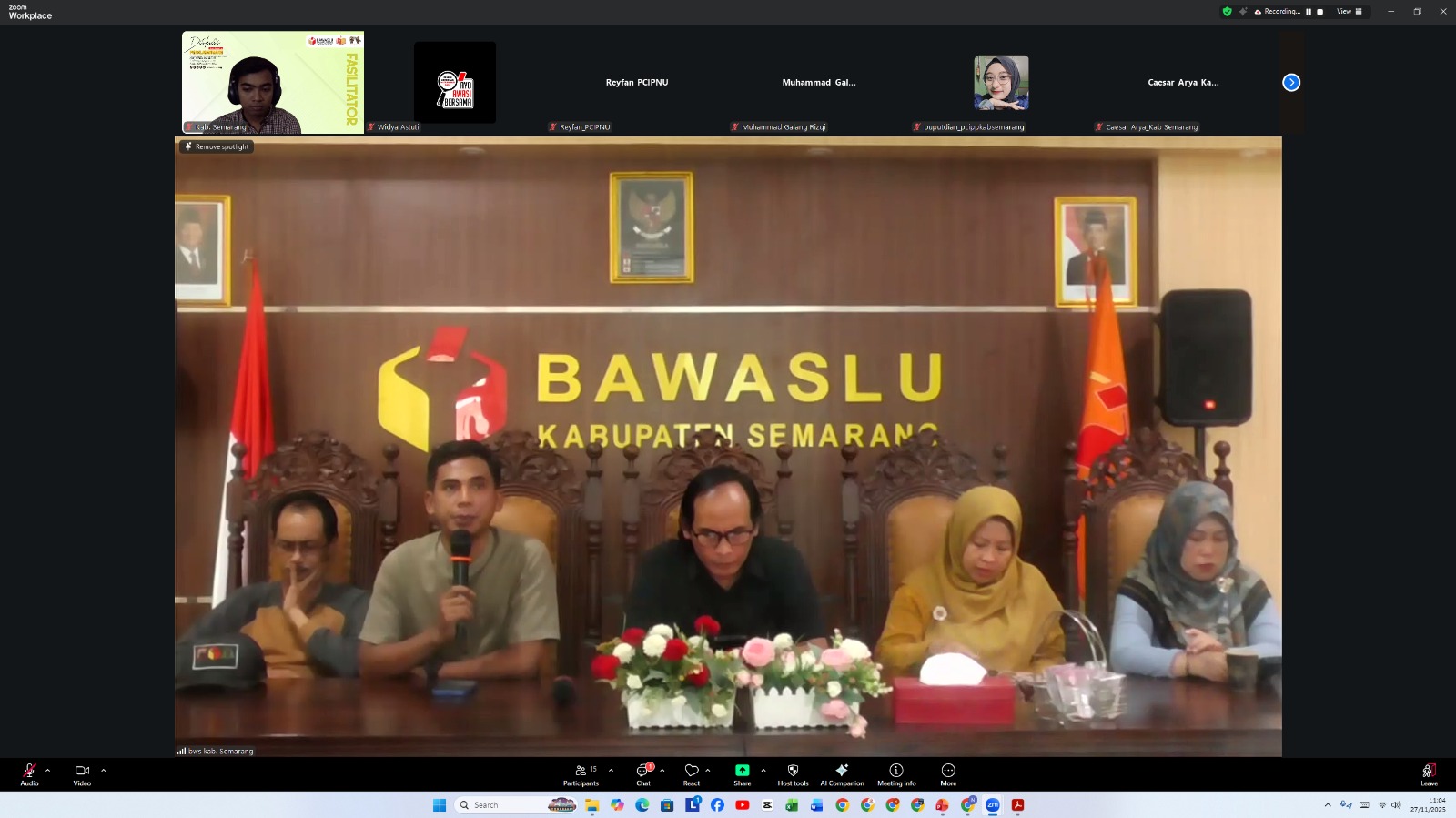 Kegiatan Rapat Tindak Lanjut Pasca Kegiatan P2P Daring Tahun 2025, Kamis 27 November 2025