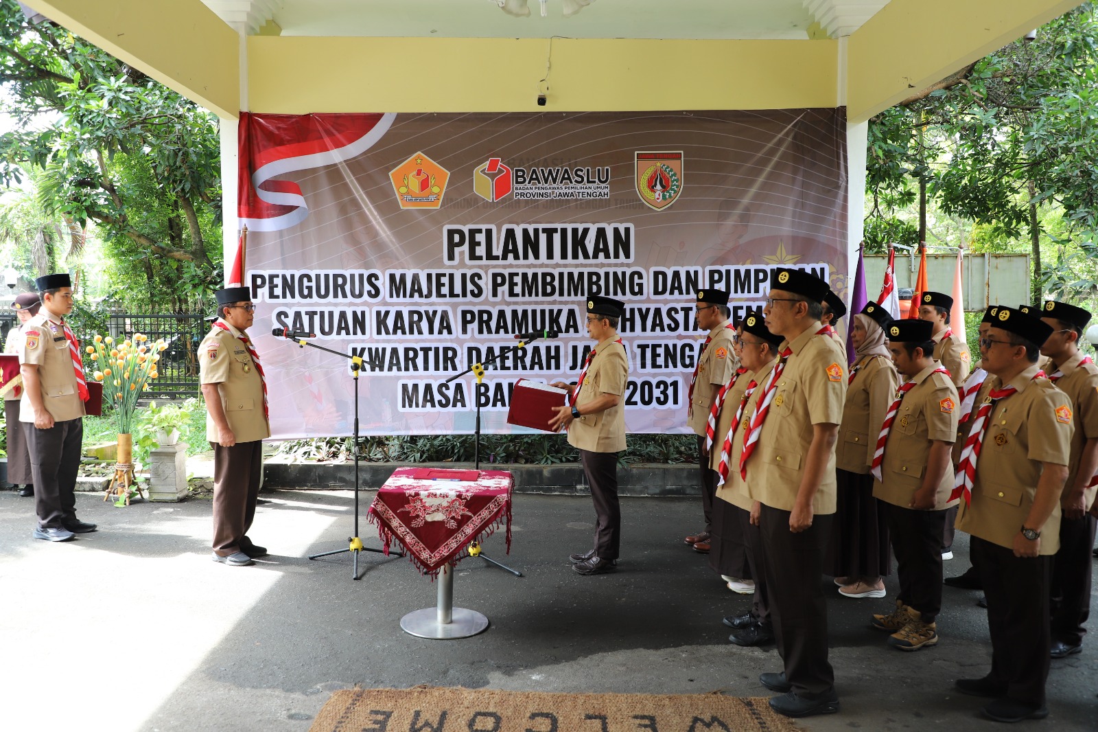 Pelantikan Pengurus Mabi dan Pimpinan Saka Adhyasta Pemilu Kwarda Jawa Tengah Periode 2026-2031