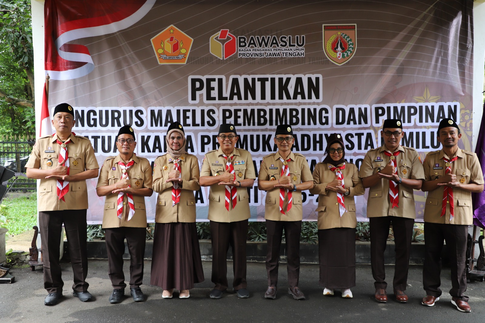 Pelantikan Pengurus Mabi dan Pimpinan Saka Adhyasta Pemilu Kwarda Jawa Tengah Periode 2026-2031