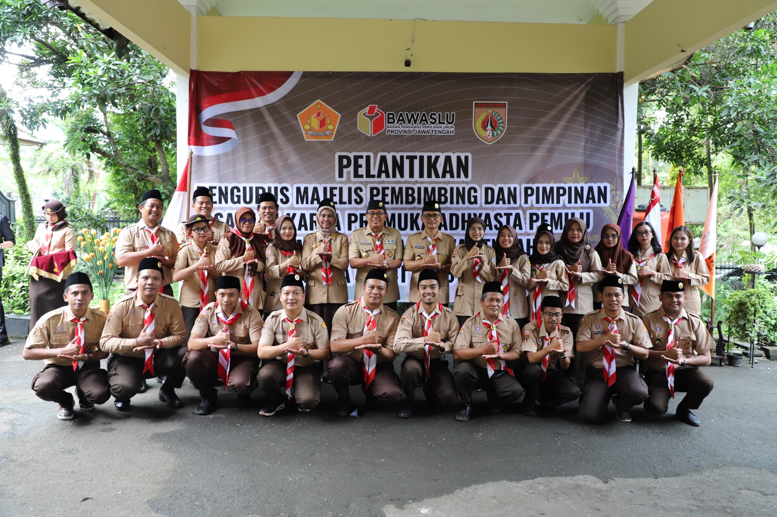 Pelantikan Pengurus Mabi dan Pimpinan Saka Adhyasta Pemilu Kwarda Jawa Tengah Periode 2026-2031