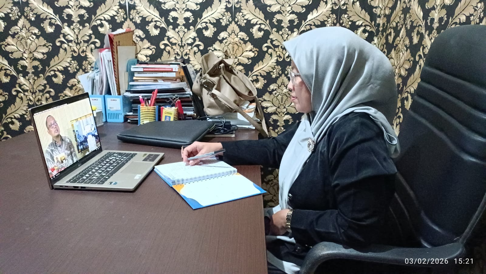 Anggota Bawaslu Kabupaten Semarang Divisi Hukum dan Penyelesaian Sengketa, Ummi Nu'amah Mengikuti kegiatan Ekspos dan Proyeksi Divisi Penyelesaian Sengketa Bawaslu Provinsi Jawa Tengah, Selasa 3 Februari 2026