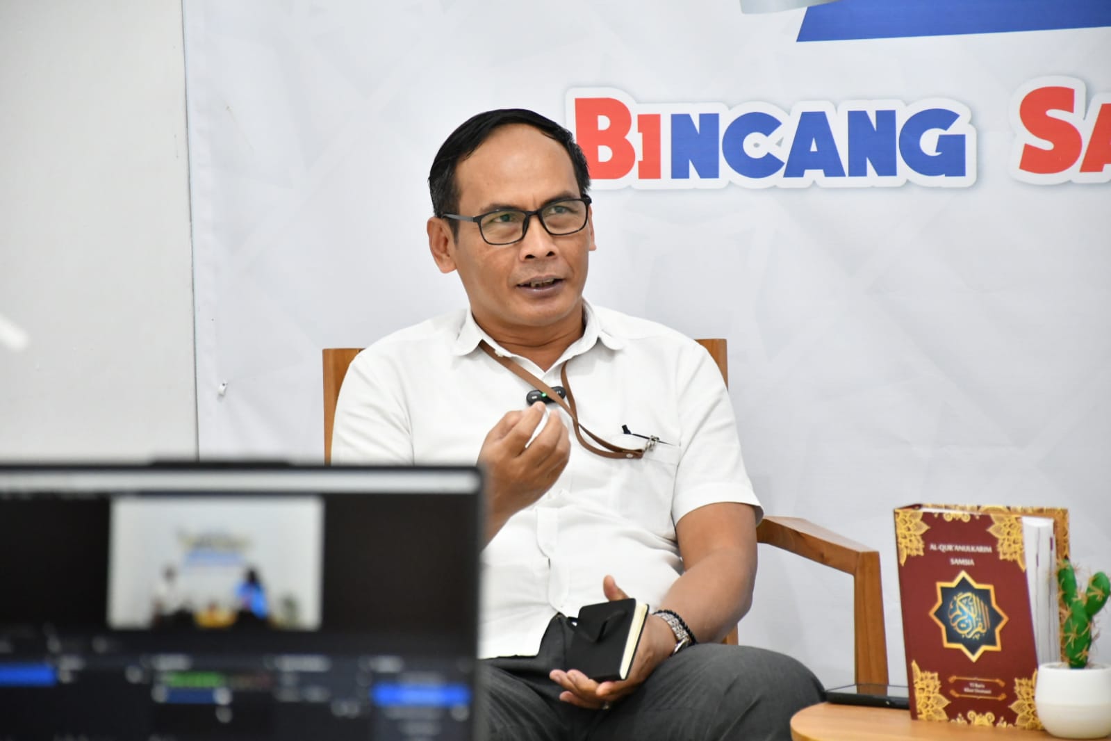 Ketua Bawaslu Kabupaten Semarang, Agus Riyanto, S.P., S.H. menjadi narasumber kegiatan Podcast Ramadhan Undaris pada Selasa, 3 Maret 2026.