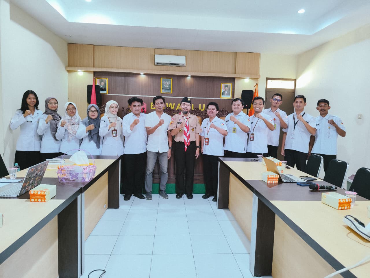 Rapat Evaluasi Pelaksanaan Pengawasan yang mengangkat tema "Optimalisasi Peran Saka Adhyasta Pemilu dalam Mendukung Pengawasan Partisipatif PDPB di Kabupaten Semarang", Rabu 6 Mei 2026
