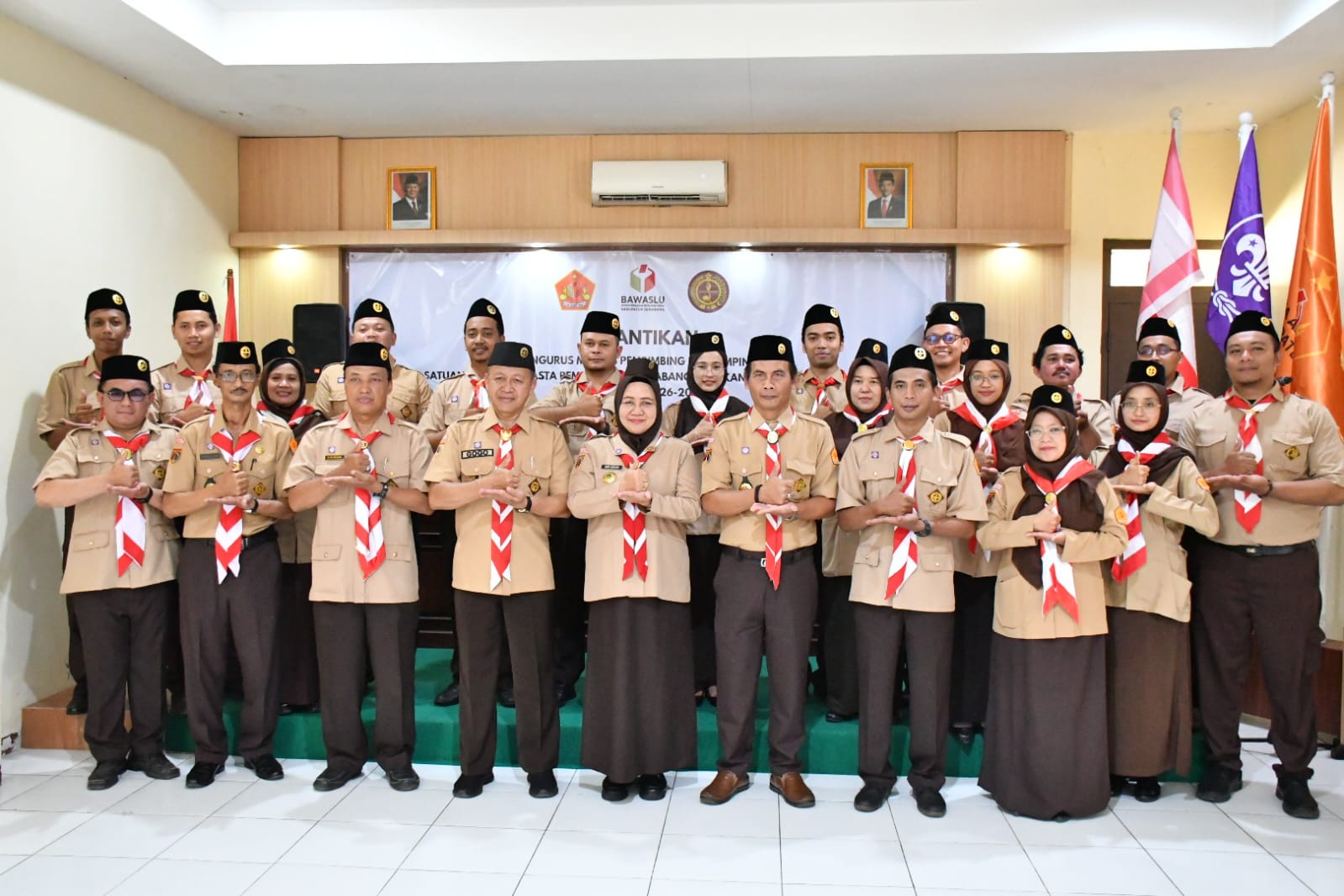 Foto Kegiatan Pelantikan dan Pengukuhan Majelis Pembimbing dan Pinsaka Adhiyasta Pemilu Kwarcab Gerakan Pramuka Semarang Masa Bakti 2026-2031, Selasa 12 Mei 2026