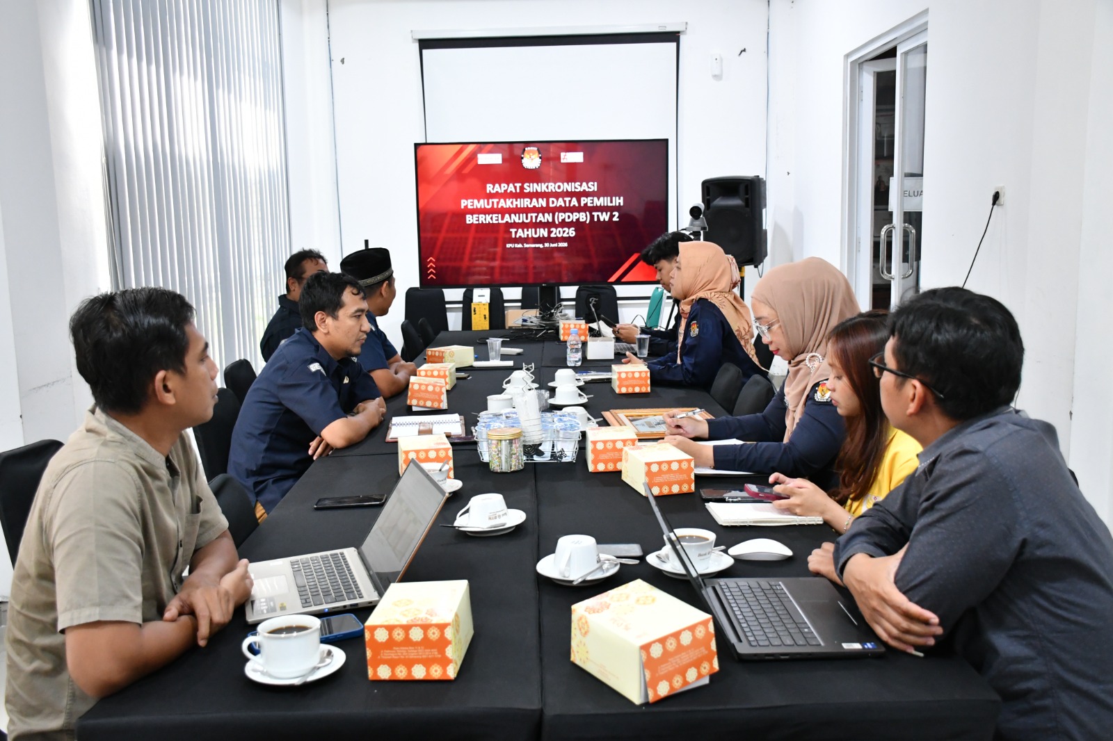 Rapat Sinkronisasi Pemutakhiran Data Pemilih Berkelanjutan Triwulan II Tahun 2026, Selasa 30 Juni 2026