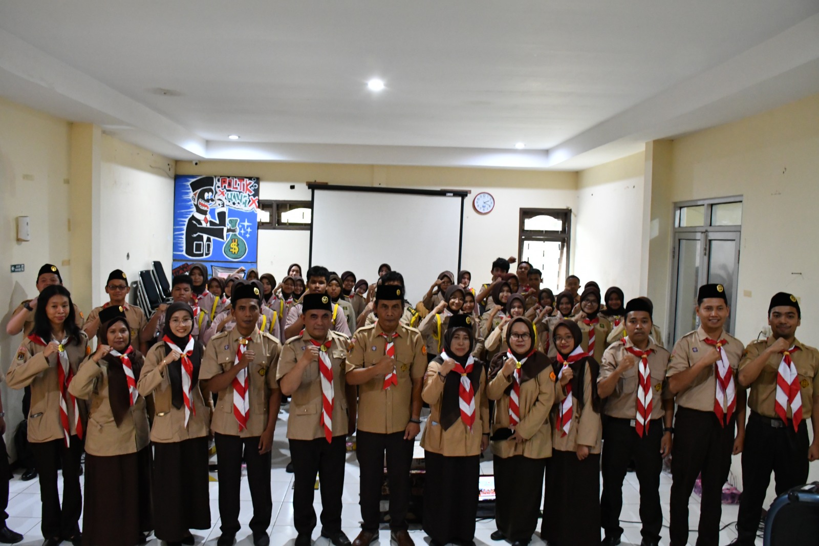 Kegiatan Pengukuhan Anggota Saka Adhyasta Pemilu Bawaslu Kabupaten Semarang, Rabu, 21 Oktober 2026