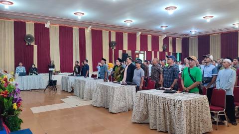 Foto bersama usai kegiatan sosialisasi pengawasan di RM Cikal Gading, Tuntang, Kabupaten Semarang (13/9/2024)