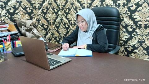 Anggota Bawaslu Kabupaten Semarang Divisi Hukum dan Penyelesaian Sengketa, Ummi Nu'amah mengikuti kegiatan Ekspos dan Proyeksi Divisi Penyelesaian Sengketa Bawaslu Provinsi Jawa Tengah, Selasa 3 Februari 2026