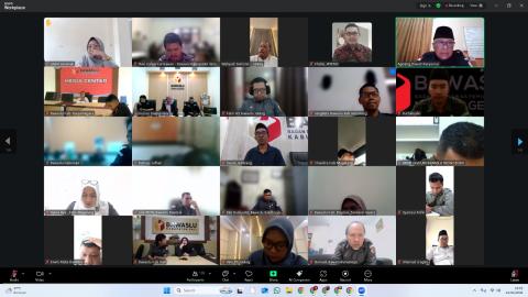 Zoom Meeting  Rapat Sosialisasi Rencana Kegiatan Pendidikan Penyelesaian Sengketa Bawaslu Provinsi Jawa Tengah, Selasa, 24 Februari 2026