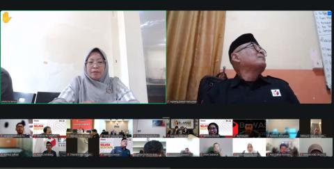 Zoom Meeting  Rapat Sosialisasi Rencana Kegiatan Pendidikan Penyelesaian Sengketa Bawaslu Provinsi Jawa Tengah, Selasa, 24 Februari 2026