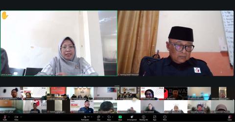 Zoom Meeting  Rapat Sosialisasi Rencana Kegiatan Pendidikan Penyelesaian Sengketa Bawaslu Provinsi Jawa Tengah, Selasa, 24 Februari 2026