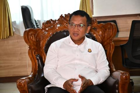 Kepala Kejaksaan Negeri Kabupaten Semarang, Dohar Nainggolan saat menerima kunjungan konsolidasi demokrasi dan silaturahmi Bawaslu Kabupaten Semarang, Kamis 16 April 2026