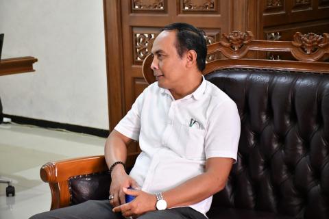 Ketua Bawaslu Kabupaten Semarang, Agus Riyanto dalam Kunjungan Silaturahmi ke Kejaksaan Negeri Kabupaten Semarang, Kamis 16 April 2026
