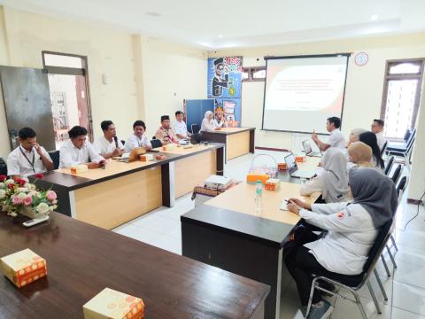 Rapat Evaluasi Pelaksanaan Pengawasan yang mengangkat tema "Optimalisasi Peran Saka Adhyasta Pemilu dalam Mendukung Pengawasan Partisipatif PDPB di Kabupaten Semarang", Rabu 6 Mei 2026