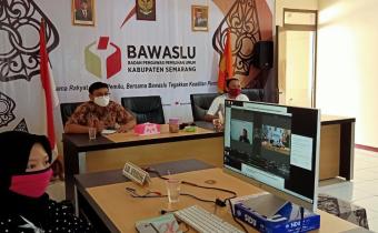 Ikuti Rakor Daring Penyusunan Form-A Pengawasan oleh Bawaslu Jateng