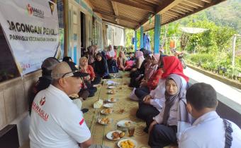 Sambangi Duren, Panwascam Sumowono Ajak Warga Jagongan Pemilu