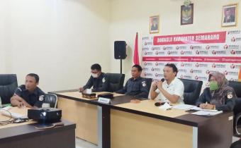 Bawaslu Gelar Rakor Penundaan Tahapan Pilkada via video conference