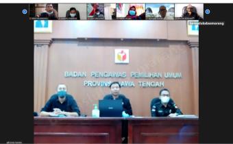 Bawaslu Kabupaten Semarang ikuti Rapat Program Kerja Divisi Peyelesaian Sengketa