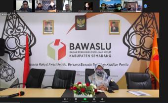 Rapat Daring Divisi Penyelesaian Sengketa dengan tema Mediasi dalam Penyelesaian sengketa Proses pemilu