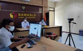 Bawaslu Ikuti Raker Penyelarasan dan Penyampaian Arah Kebijakan Divisi PHL Tahun 2022