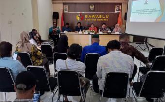 Sosialisaikan Potensi Pelanggaran Tahapan Pendaftaran dan Verifikasi Peserta Pemilu, Bawaslu Gelar Rakor dengan Stakeholder
