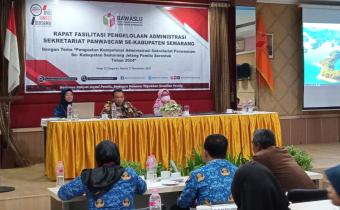 Bawaslu Kabupaten Semarang Perkuat  Kapasitas Pengelolaan Administrasi Sekretariat Panwascam